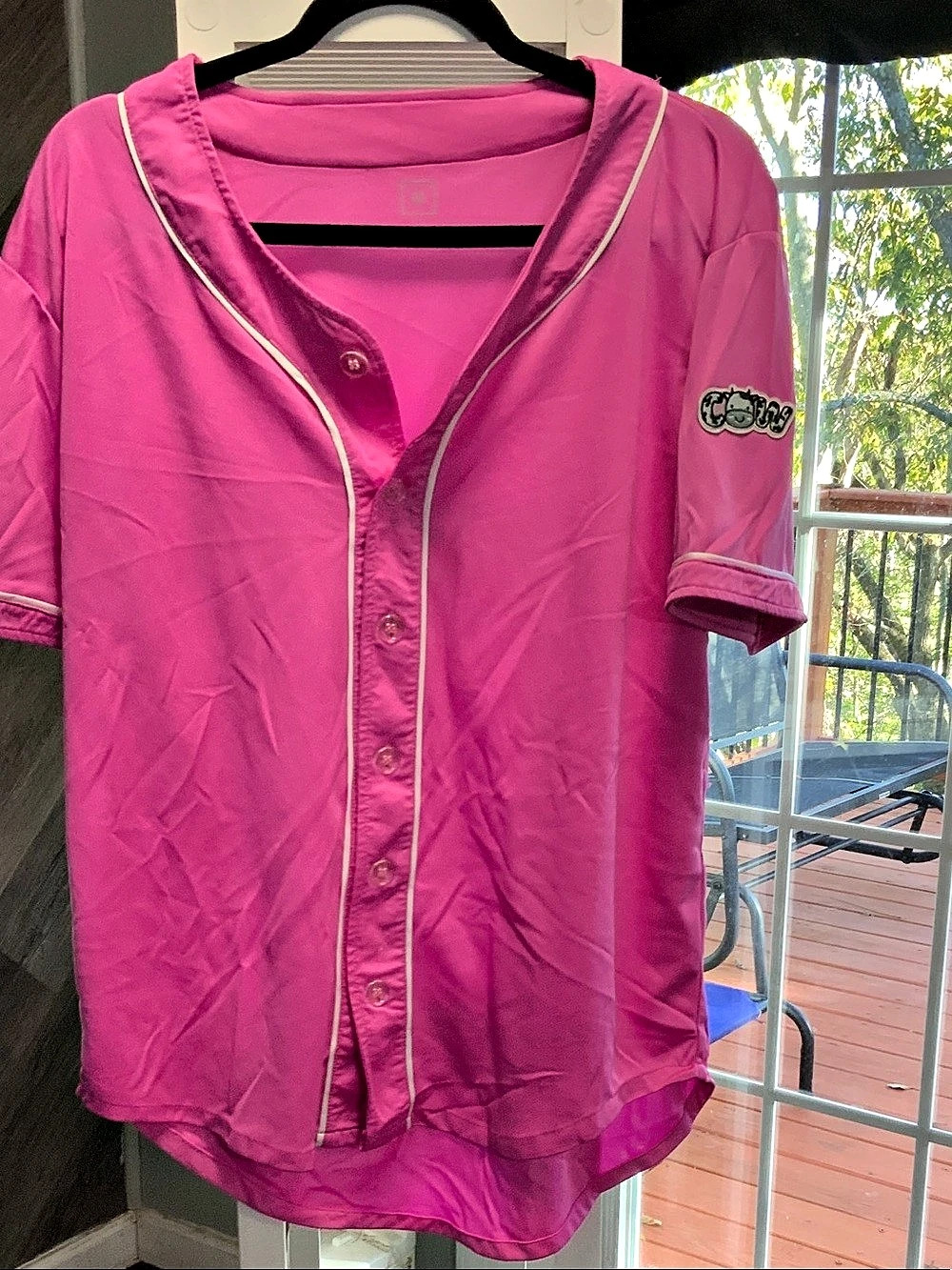 Pink Short Sleeve Jersey Size Medium Like New